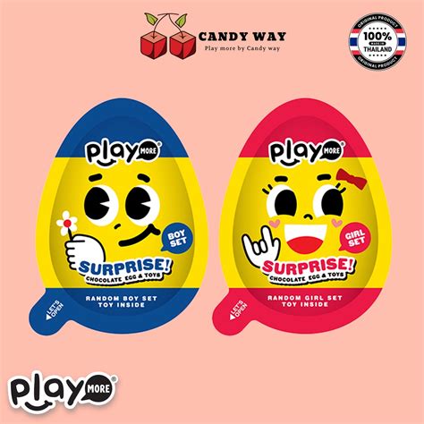 playmore unexpected milk chocolate toy egg candy pack  eat candy