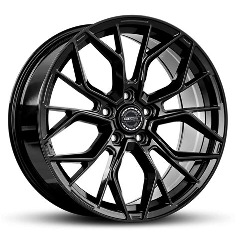 gt form legacy gloss black  chrome lip   wheel wheel cnc wheels