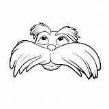Lorax Coloring Pages Printable Books sketch template