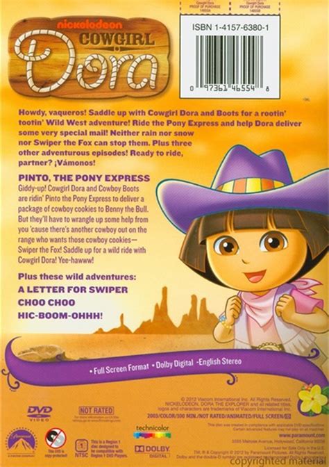 Dora The Explorer Cowgirl Dora Dvd 2003 Dvd Empire