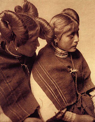 Two Hopi Girls Edward S Curtis Native American Art