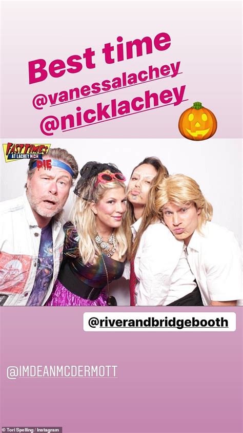 Tori Spelling And Dean Mcdermott Dress 80s Style For Halloween Party