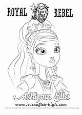 Coloring Ella Face Pages Ashlynn Name High Template Make sketch template
