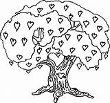 Coloring Lively Apple Tree Wecoloringpage sketch template