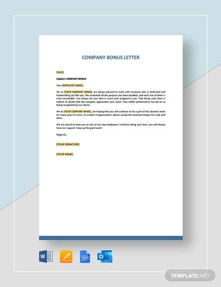 sample hr letter templates  ms word google docs outlook