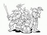 Coloring Ninja Pages Christmas Turtles Turtle Popular Mutant Teenage sketch template