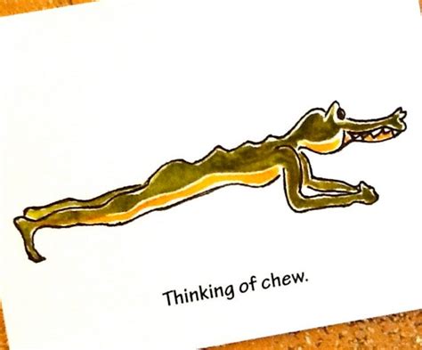 crocodile pose yoga greeting card
