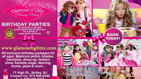 glamour  glitz birthday party nutley nj youtube