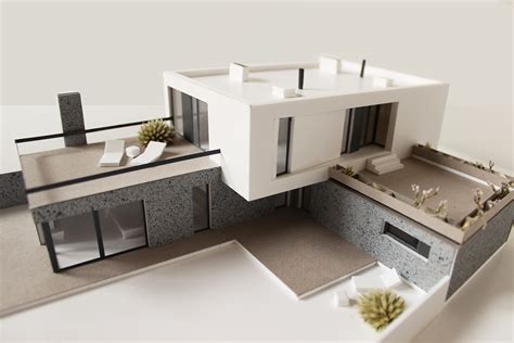 scale model  house  sulyk architects behance