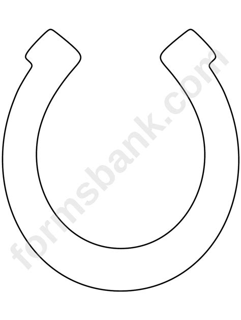 horseshoe pattern printable