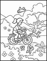 Spring Coloring Pages Printable Summer Activity sketch template