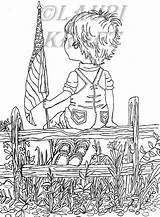 Adult Printable Country Usa Boy Coloring Flag Book Color sketch template