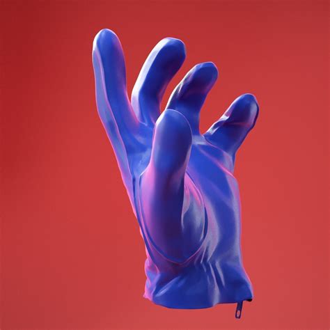 male gloved hand   cgtrader