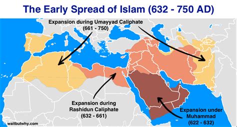 spread of islam map