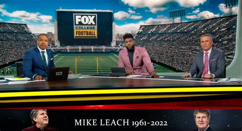 fox sports analysts offer kind words  mike leachs legacy impact  cfb