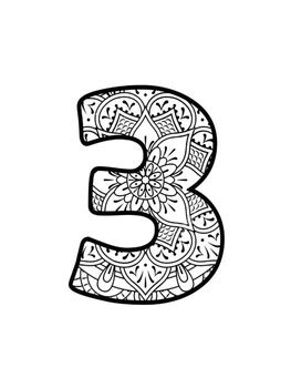 numbers coloring pages for kids by colorprenuer tpt