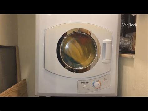 panda compact clothes dryer review apartment dryer demo  pansf youtube