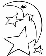 Coloring Star Shooting Pages Easy Clipart Library Drawings Stars sketch template