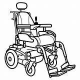 Silla Ruedas Dibujo Wheelchair Sillas sketch template