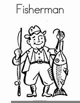 Coloring Pages Fishing Fisherman Clipart Ice Man Color Clip Clker Noodle Print Cliparts Large Twisty Twistynoodle Favorites Built Login California sketch template