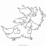 Pokemon Boltund Falinks Delphox Xcolorings Pikachu sketch template