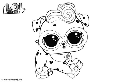 lol pets coloring pages dollmatian  printable coloring pages