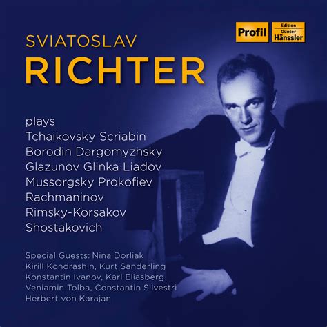 Sviatoslav Richter Plays Russian Composers Hänssler Classic Profil