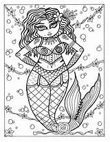 Burlesque Mermaids Printables sketch template