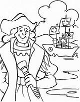 Columbus Coloring Pages Christopher Related Posts sketch template