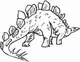 Stegosaurus Mewarnai Binatang Dinosaurus Coloringhome Spikes Acp sketch template