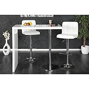 neofurn duo design bar table white high gloss kitchen breakfast bar