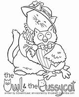 Owl Pussycat Tuesday Coloring Every Edward Lear Illustrate Student Summer Choose Some sketch template