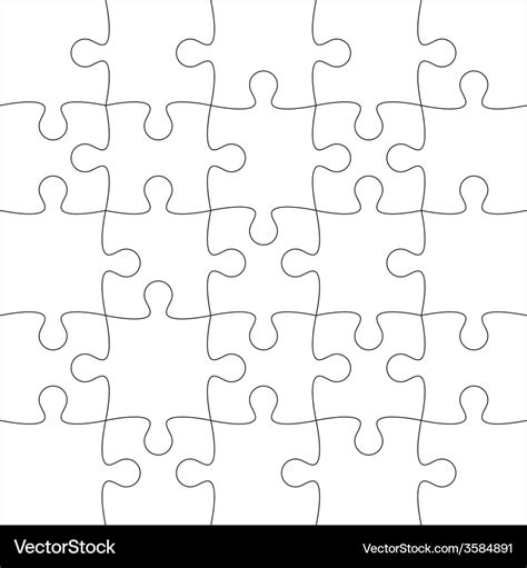 jigsaw puzzle blank royalty  vector image vectorstock
