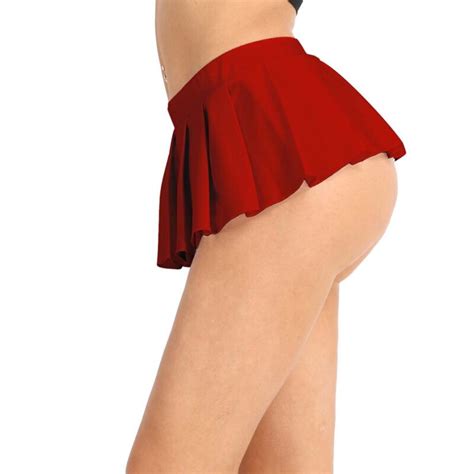 femme lingerie sexy plissée École fille robe costumes micro mini jupes
