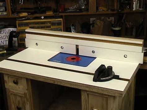 router table top  fence youtube