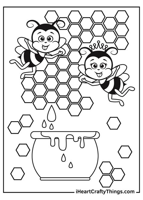bee coloring pages updated