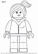 Lego Draw Movie Wyldstyle Drawing Step Coloring Pages People Drawingtutorials101 Man Party Drawings Figure Disney Printable Tutorials Cartoon Movies sketch template