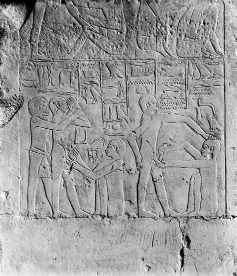M0005235 Cast Of An Ancient Egyptian Wall Carving Showing A