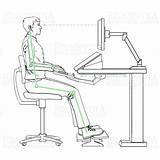 Monitor Ergonomic Position Improper Height Incorrect Concepts Work Surface Risk Ca Correct Distance Workstation When Factors Sitting Setting Considerations Guidelines sketch template