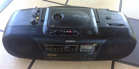 sony cfd  boombox cd player amfm radio cassette player recorder ebay