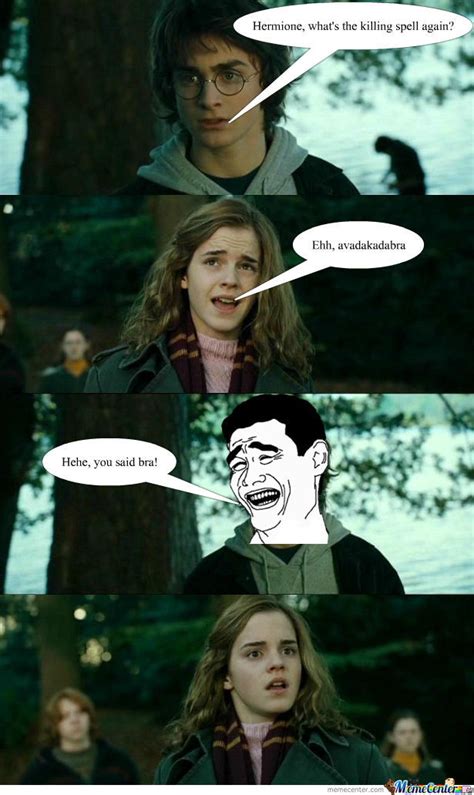 harry trolls hermione by l1ghtsaber meme center
