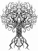 Yggdrasil Tattoos sketch template