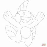 Pokemon Coloring Swampert Pages Marshtomp Supercoloring Drawing Cartoons sketch template