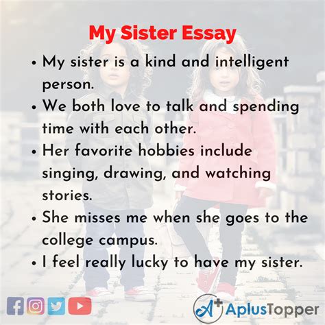 sister essay   sister essay samples