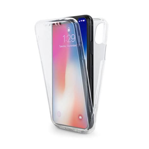 full cover transparant tpu case voor iphone  xs macturn