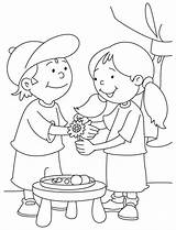 Sister Brother Coloring Pages Drawing Getdrawings Colorings sketch template