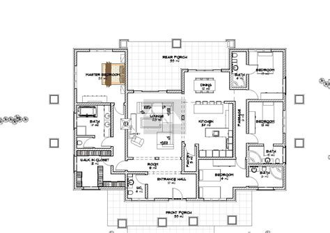 bedroom bungalow house plan  kenya bungalow floor plans bungalow house plans