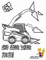 Skid Steer Bobcat sketch template