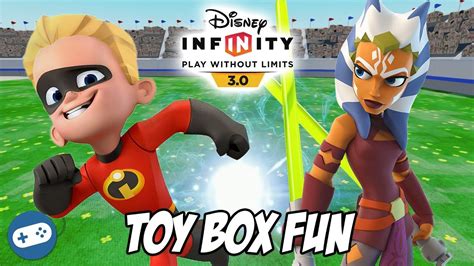 Dash And Ahsoka Tano Disney Infinity 3 0 Toy Box Fun Gameplay Youtube