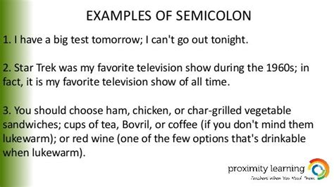 semicolon